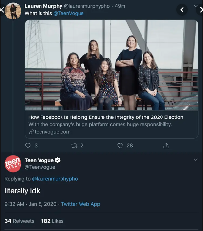 Teen Vogue flop on social media