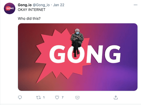 Gong branded content example