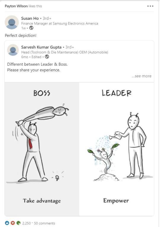 LinkedIn stacked posts