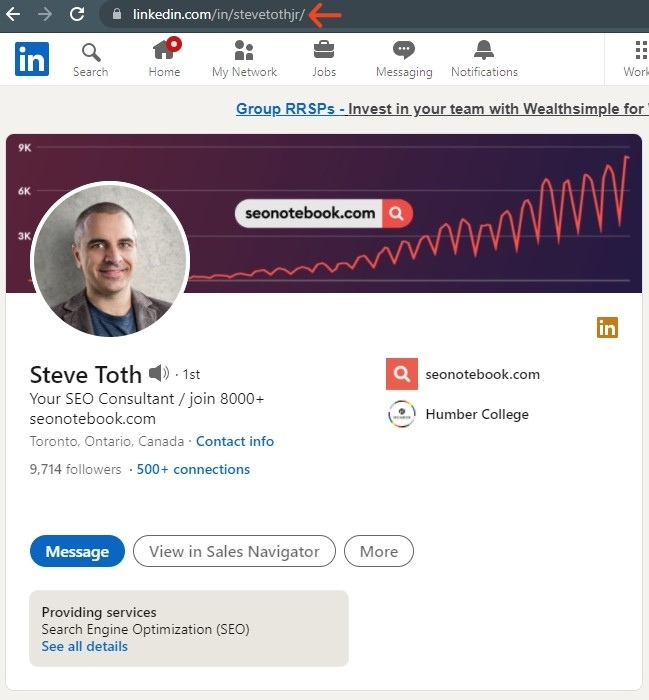 LinkedIn URL change