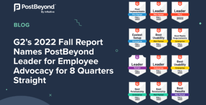 G2’s 2022 Fall Report Names PostBeyond Leader for Employee Advocacy